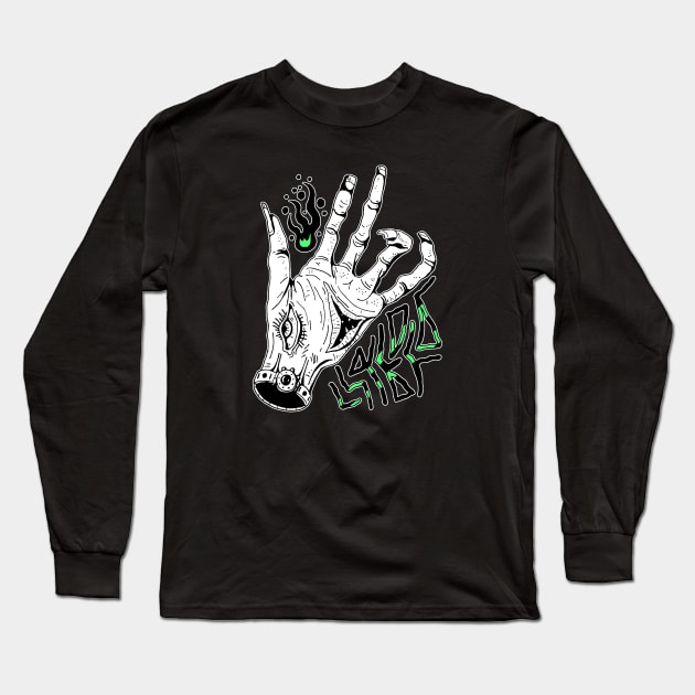 WEIRDO HAND Long Sleeve T-Shirt by DOODLESKELLY